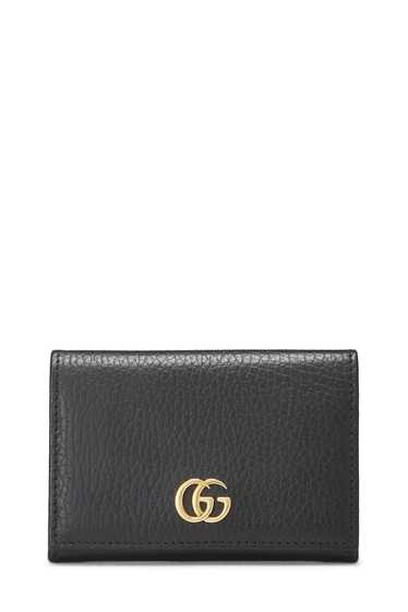 Black Leather GG Marmont Card Holder - image 1