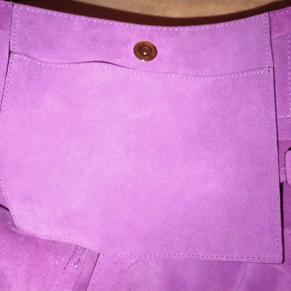 Michael Kors purple/pinkish suede shoulder bag - image 10