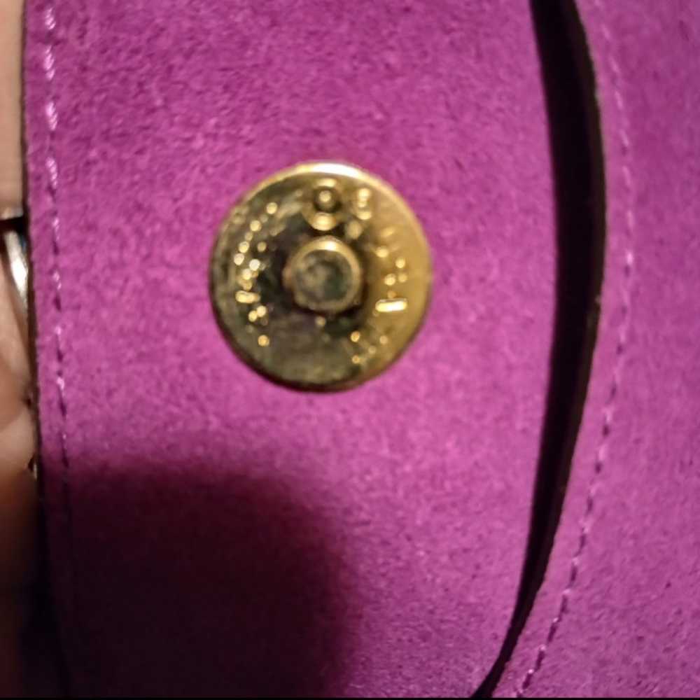 Michael Kors purple/pinkish suede shoulder bag - image 11
