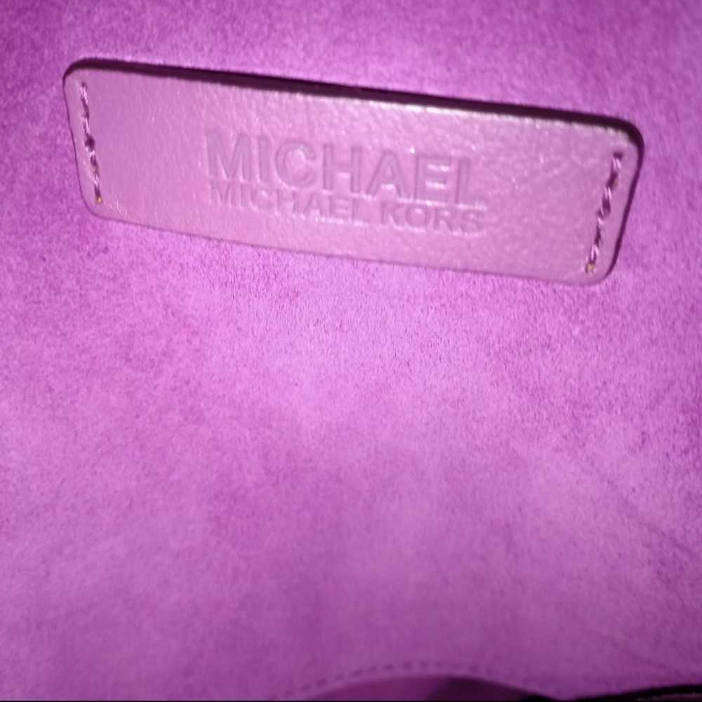 Michael Kors purple/pinkish suede shoulder bag - image 9