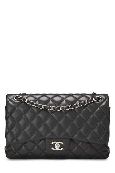 Black Quilted Lambskin New Classic Jumbo