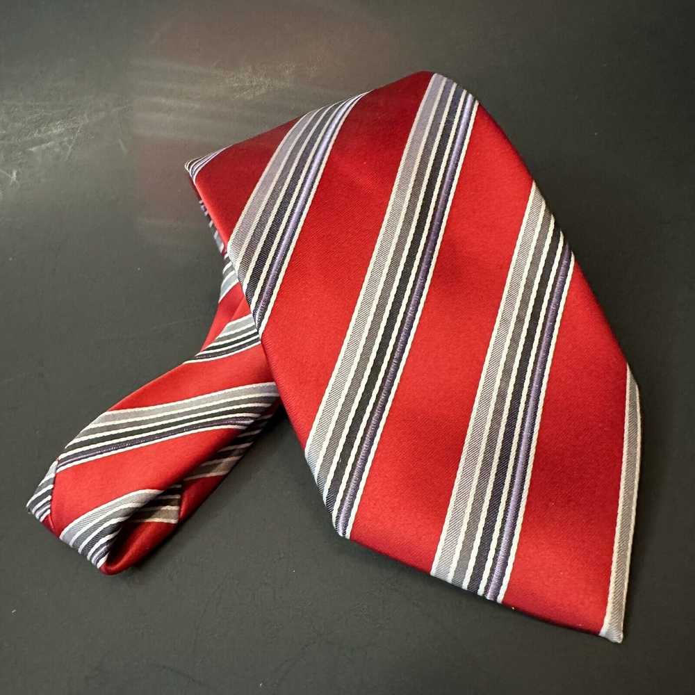 Handmade Giorgio Brutini Collezione Tie Red/Grey/… - image 10