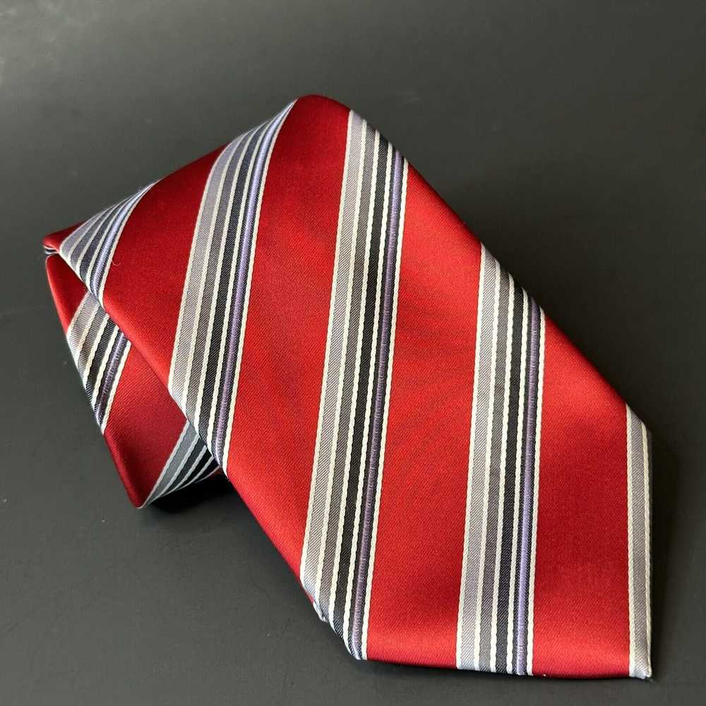 Handmade Giorgio Brutini Collezione Tie Red/Grey/… - image 1