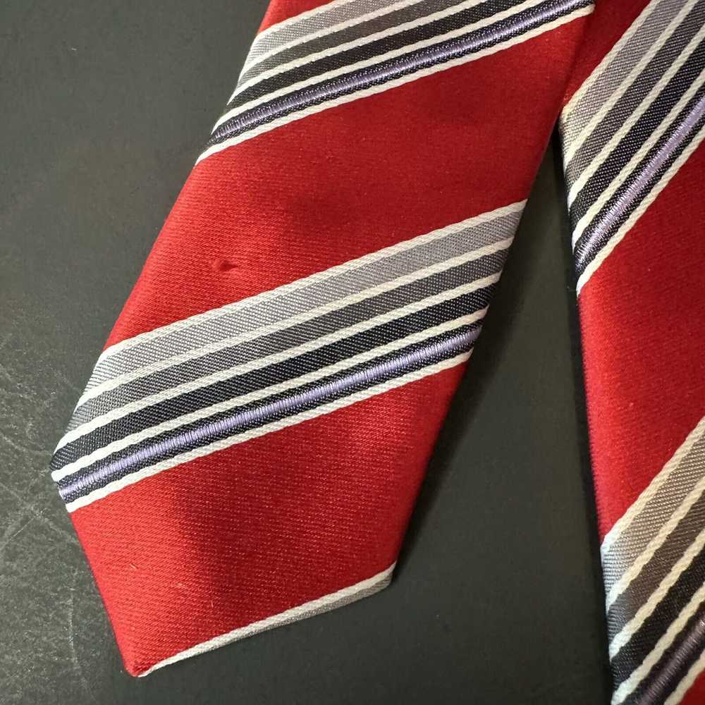 Handmade Giorgio Brutini Collezione Tie Red/Grey/… - image 3