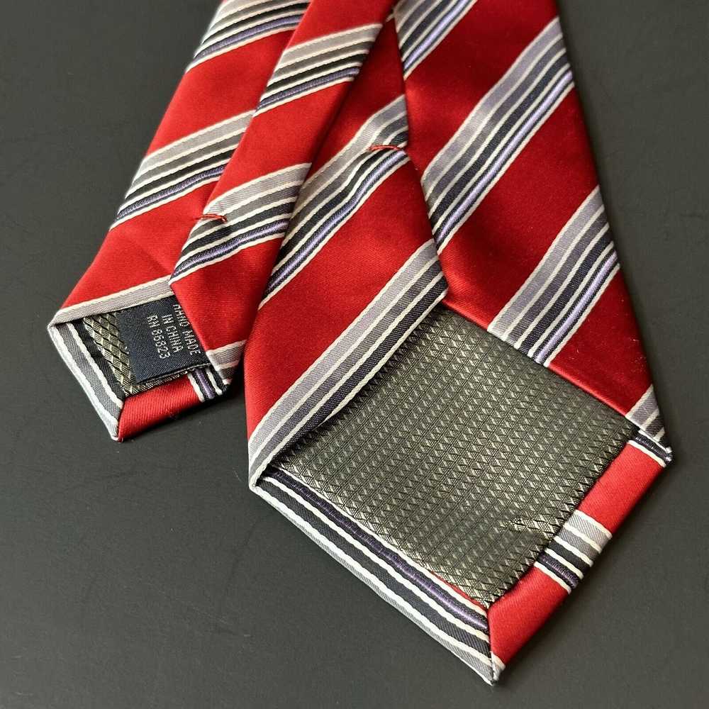 Handmade Giorgio Brutini Collezione Tie Red/Grey/… - image 5