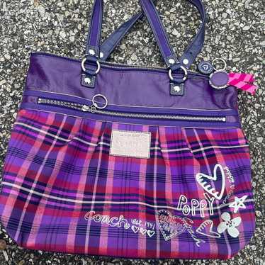 Coach purple purse
