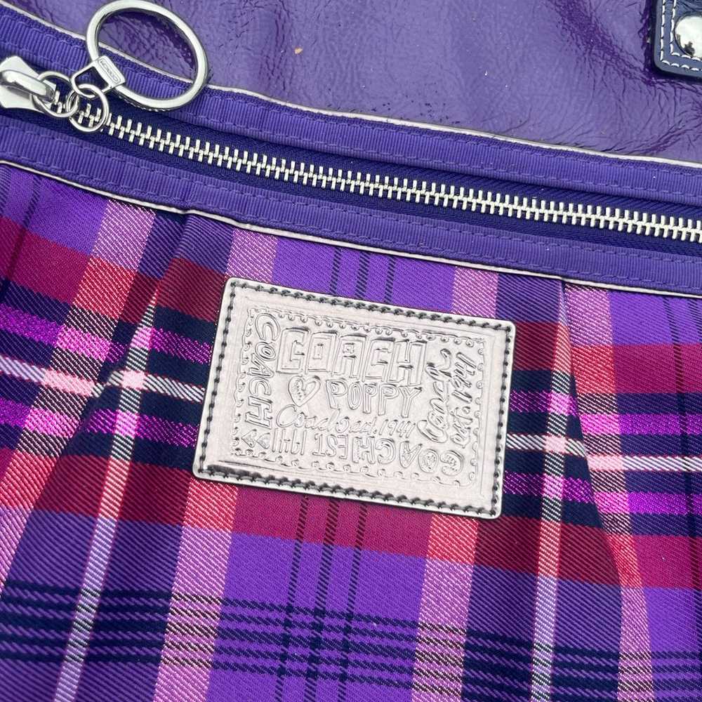 Coach purple purse - image 2
