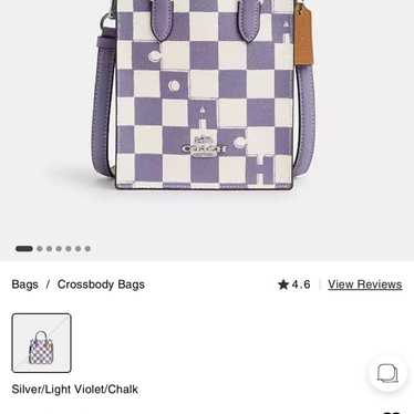 Coach checkered bag