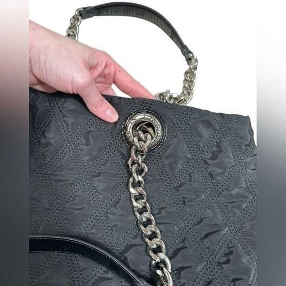 My Flat in London Black Pillow Chain Strap Tote P… - image 5