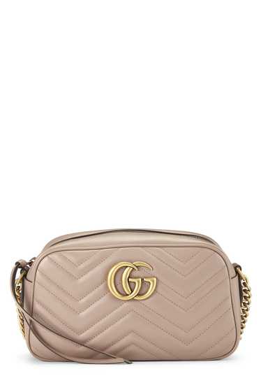 Pink Leather GG Marmont Crossbody - image 1