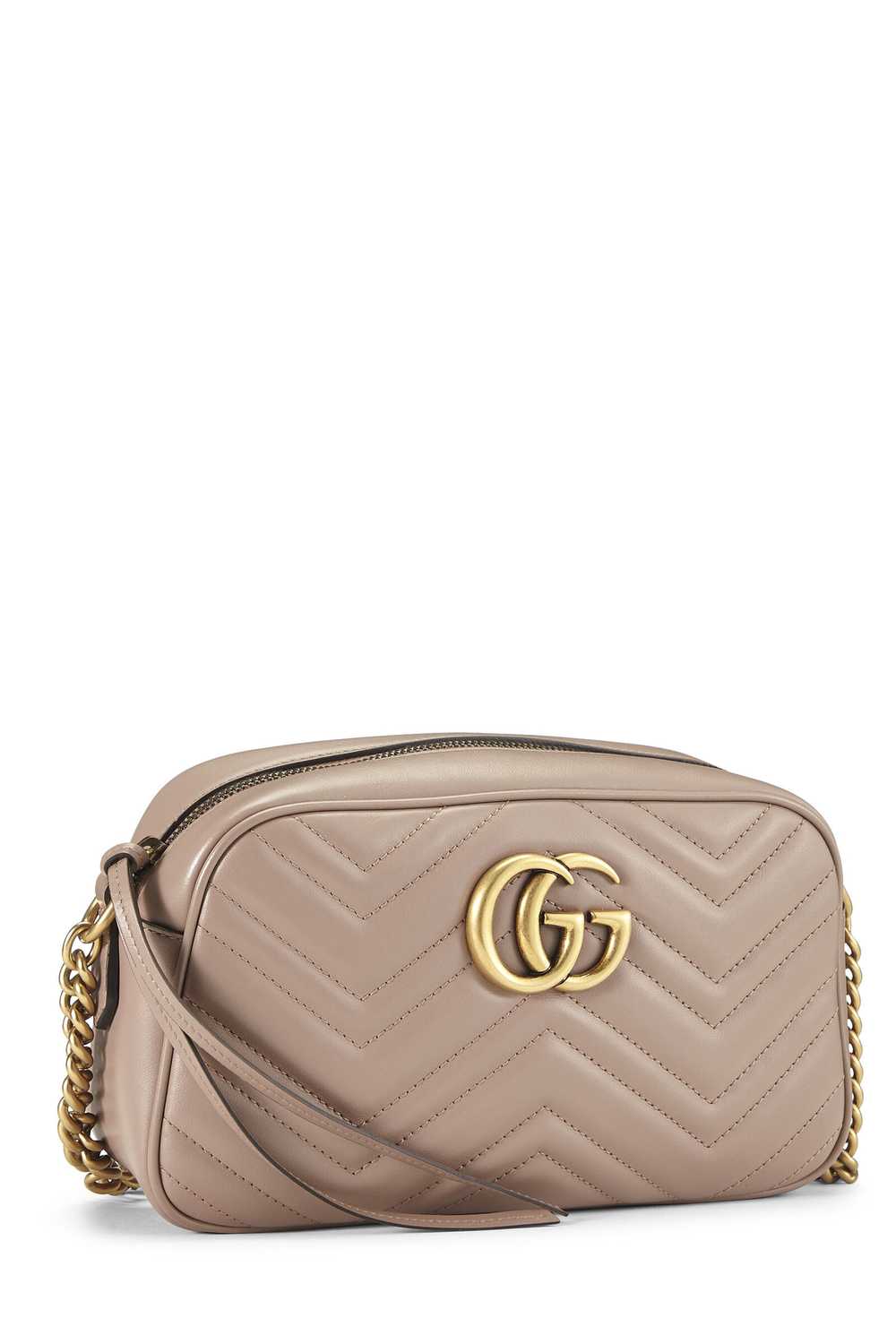 Pink Leather GG Marmont Crossbody - image 2
