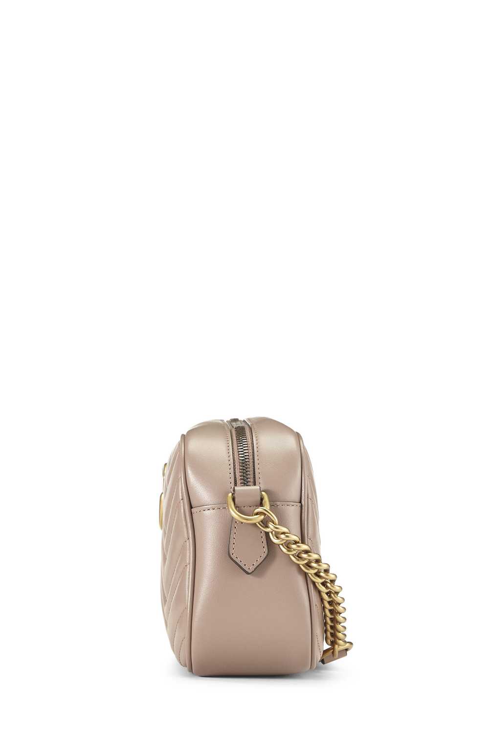Pink Leather GG Marmont Crossbody - image 3