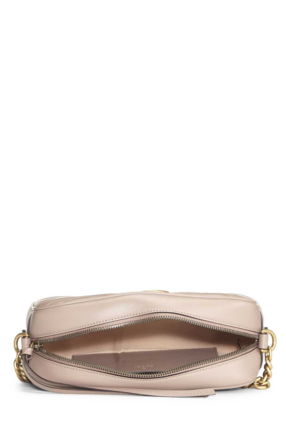 Pink Leather GG Marmont Crossbody - image 6