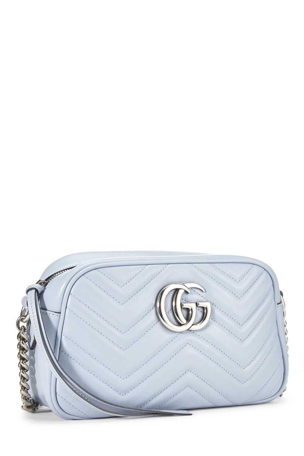 Blue Leather GG Marmont Crossbody Small - image 2