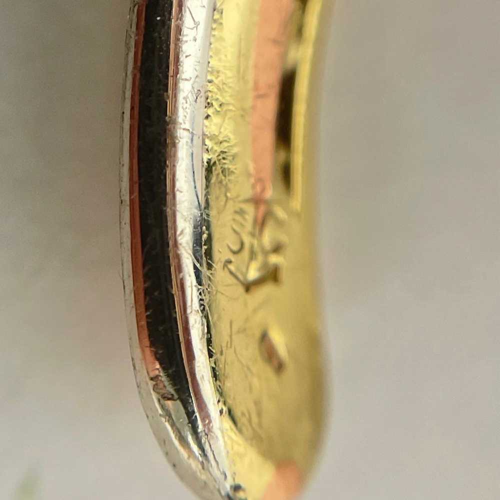 Tri-color Silver / Copper / Brass Modern Cuff Bra… - image 6