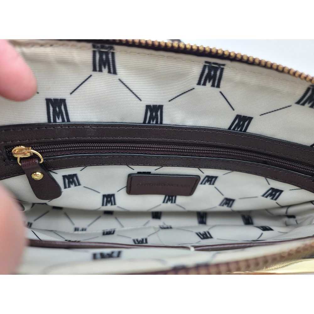 Antonio Melani Blk/Brn Croc Leather Crossbody Bag… - image 5