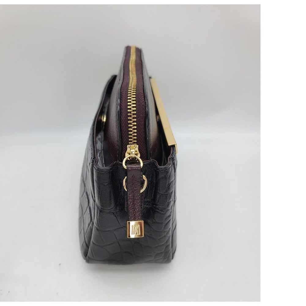 Antonio Melani Blk/Brn Croc Leather Crossbody Bag… - image 7