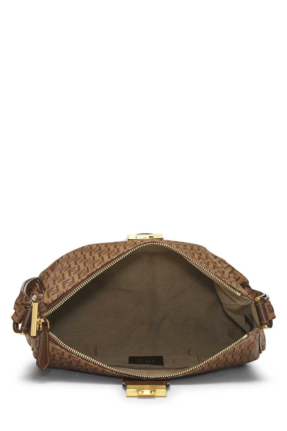 Brown Zucchino Coated Canvas Shoulder Bag - image 6