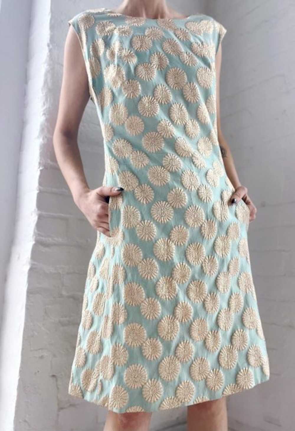 60s brocade dress - image 3
