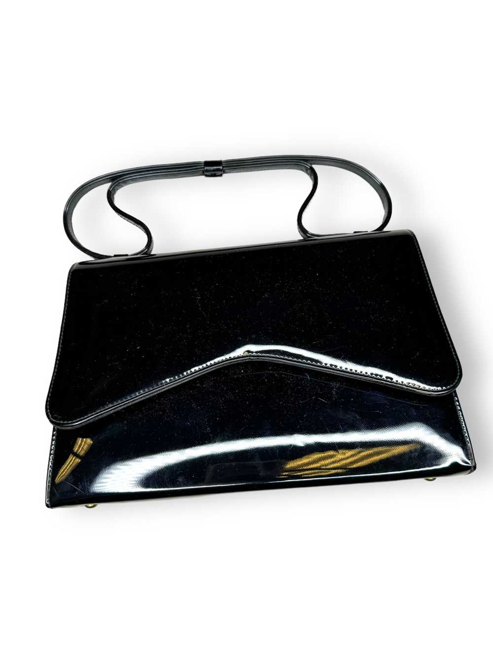 1960s Patent Leather Handbag - image 1