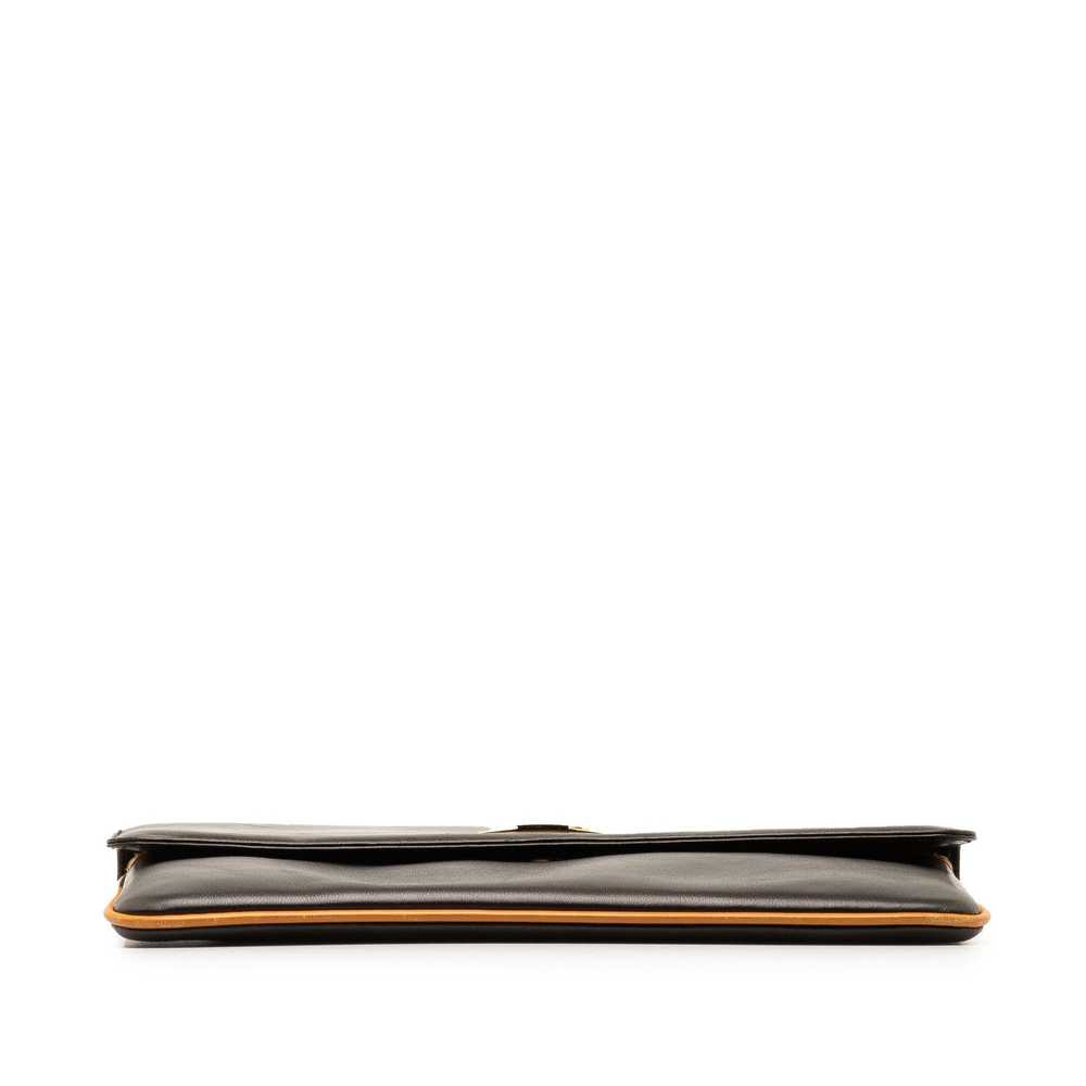 Product Details Black Leather Carriage Clutch - image 4