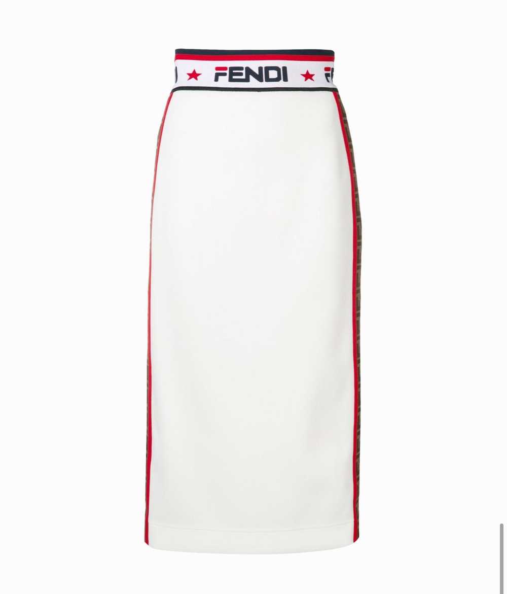 Product Details Fendi x Fila white pencil skirt - image 2