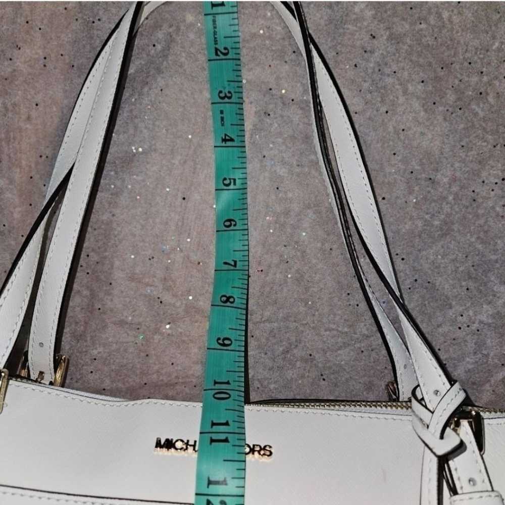 Women's Michael Kors White Leather Tote Bag - image 10