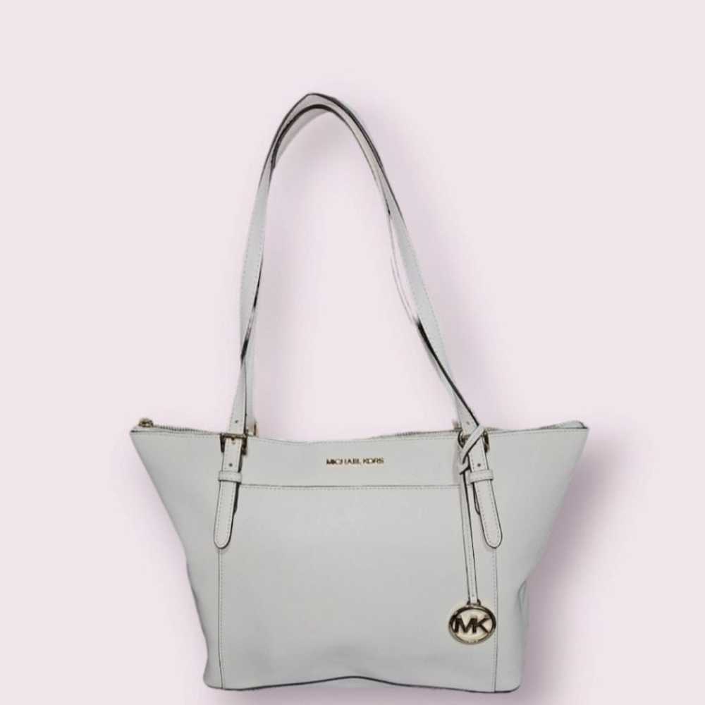 Women's Michael Kors White Leather Tote Bag - image 1