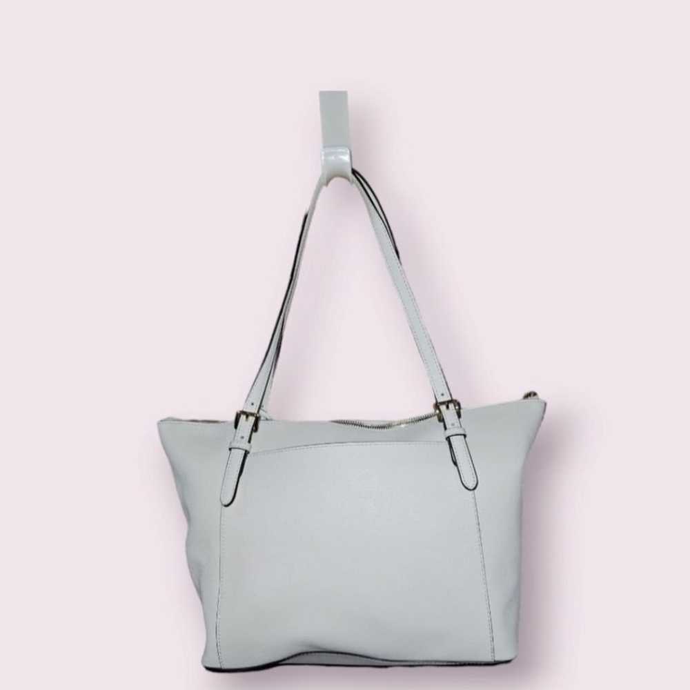 Women's Michael Kors White Leather Tote Bag - image 2