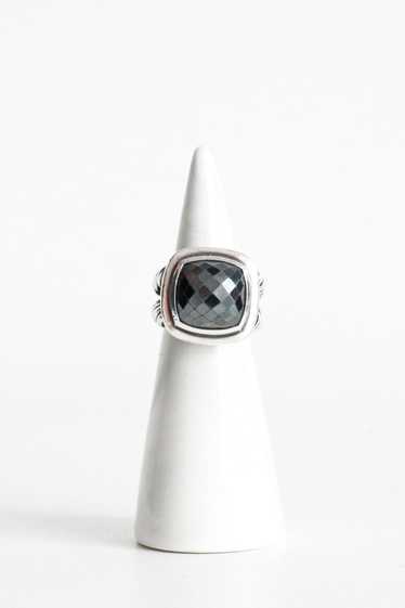 "Albion Ring" with Square-Cut Faceted Stone