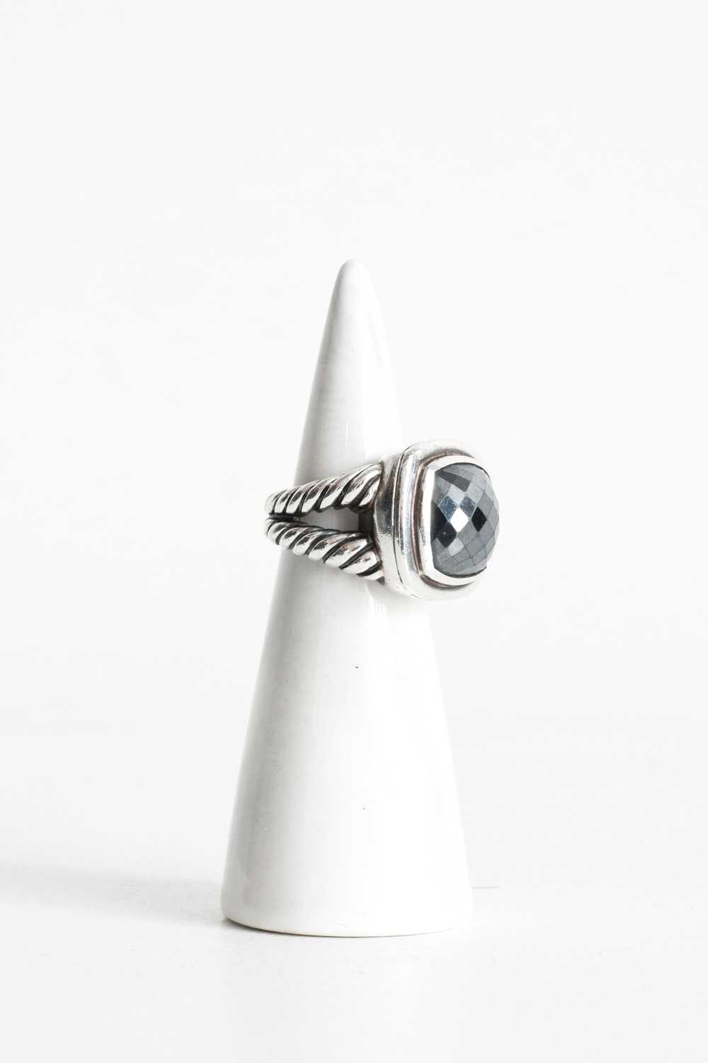 "Albion Ring" with Square-Cut Faceted Stone - image 2