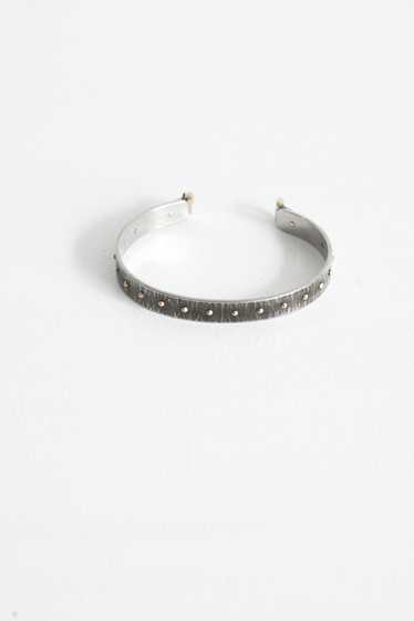 Steel and Gold Studded Cuff - image 1
