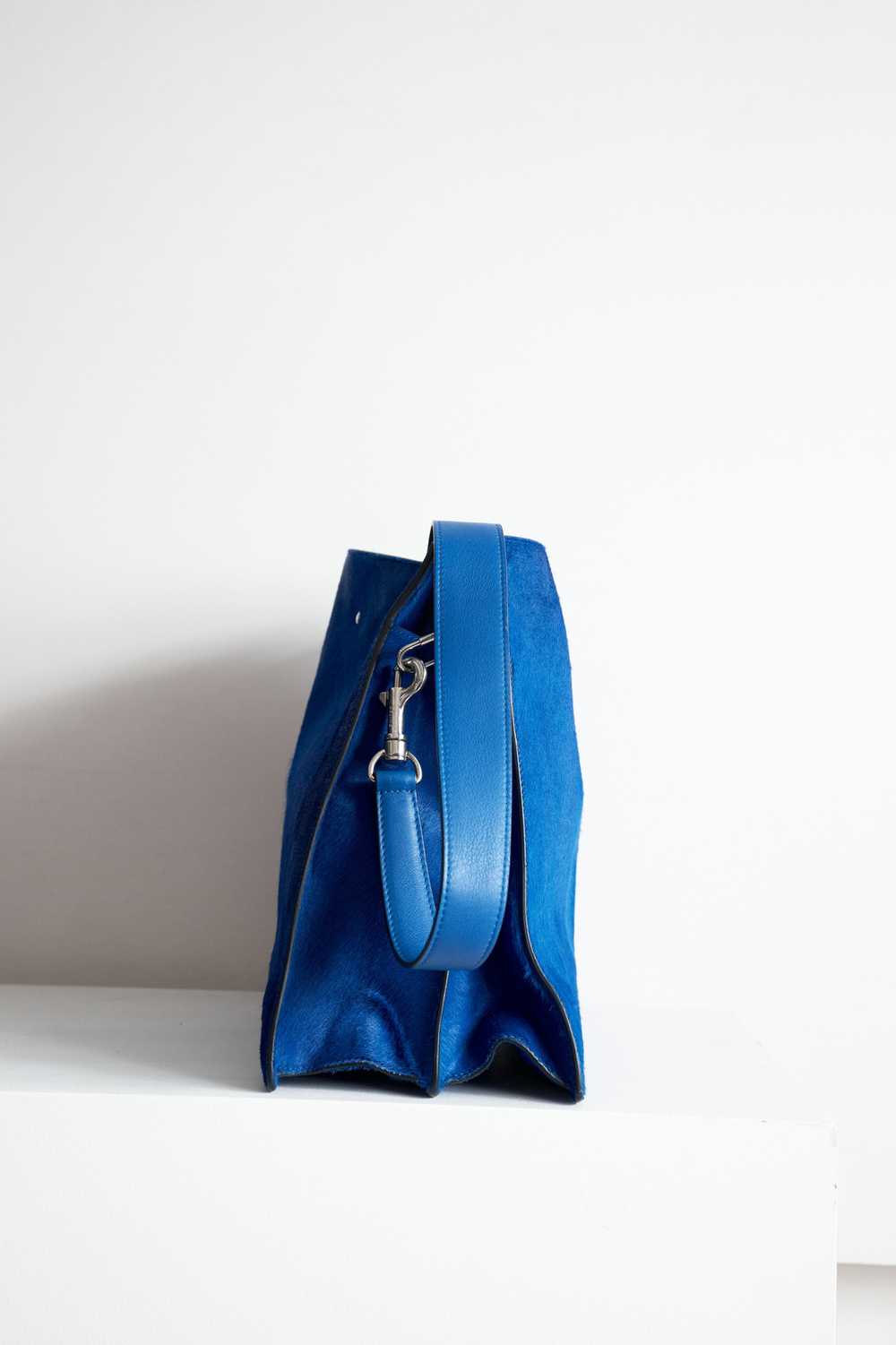 Royal Blue Ponyhair "Hobo" Bag - image 2