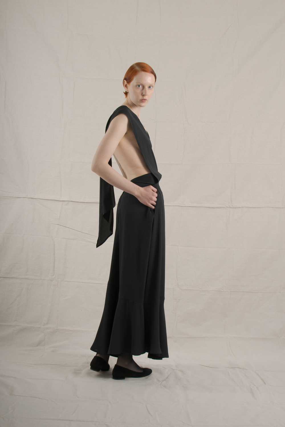 1990's Matsuda Black Long Dress - image 2