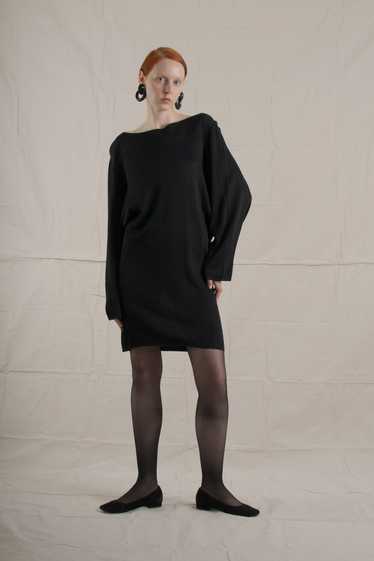 1990's Alaïa Black Batwing Dress