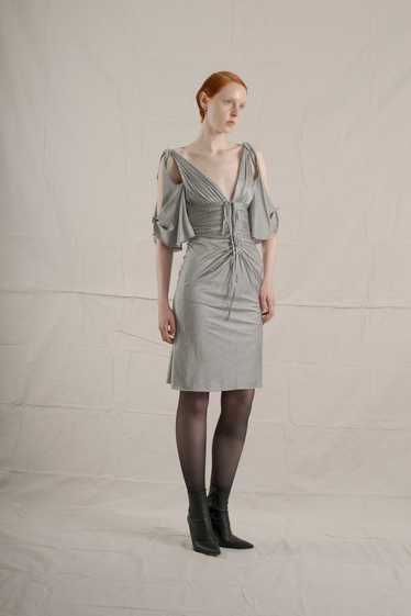 S/S 2003 Gucci by Tom Ford Silver Silk Jersey Dres