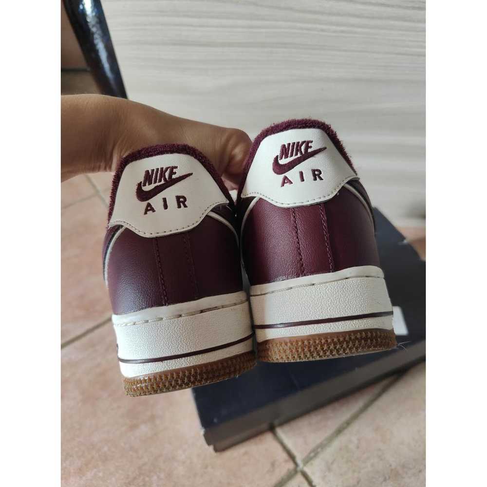 Nike Air Force 1 vegan leather low trainers - image 3