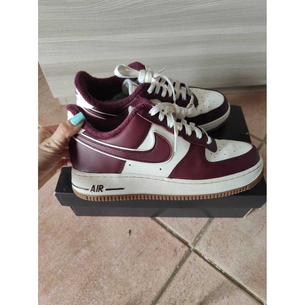 Nike Air Force 1 vegan leather low trainers - image 4