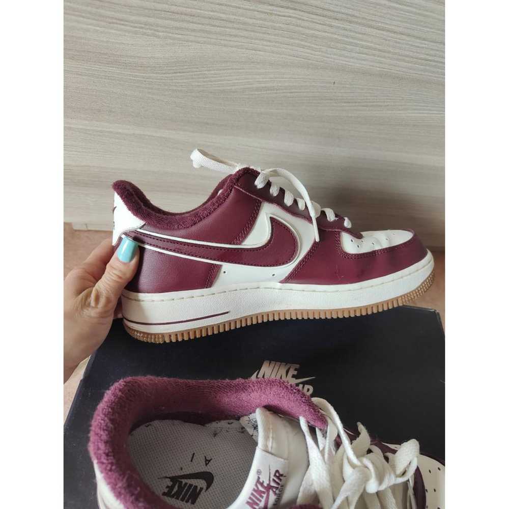 Nike Air Force 1 vegan leather low trainers - image 5