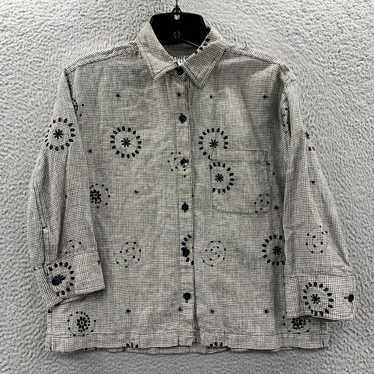 Vintage CHICOS Shirt Womens Size 0 Small Button U… - image 1
