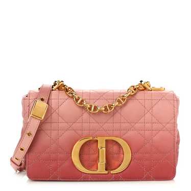 CHRISTIAN DIOR Lambskin Cannage Gradient Small Ca… - image 1