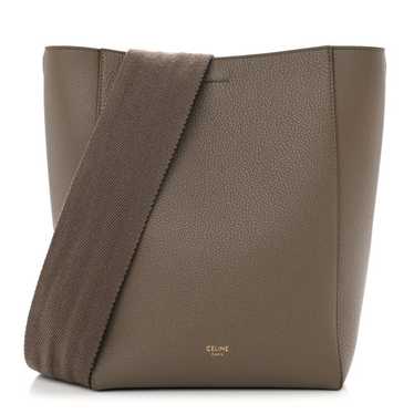 CELINE Soft Grained Calfskin Small Sangle Bucket … - image 1