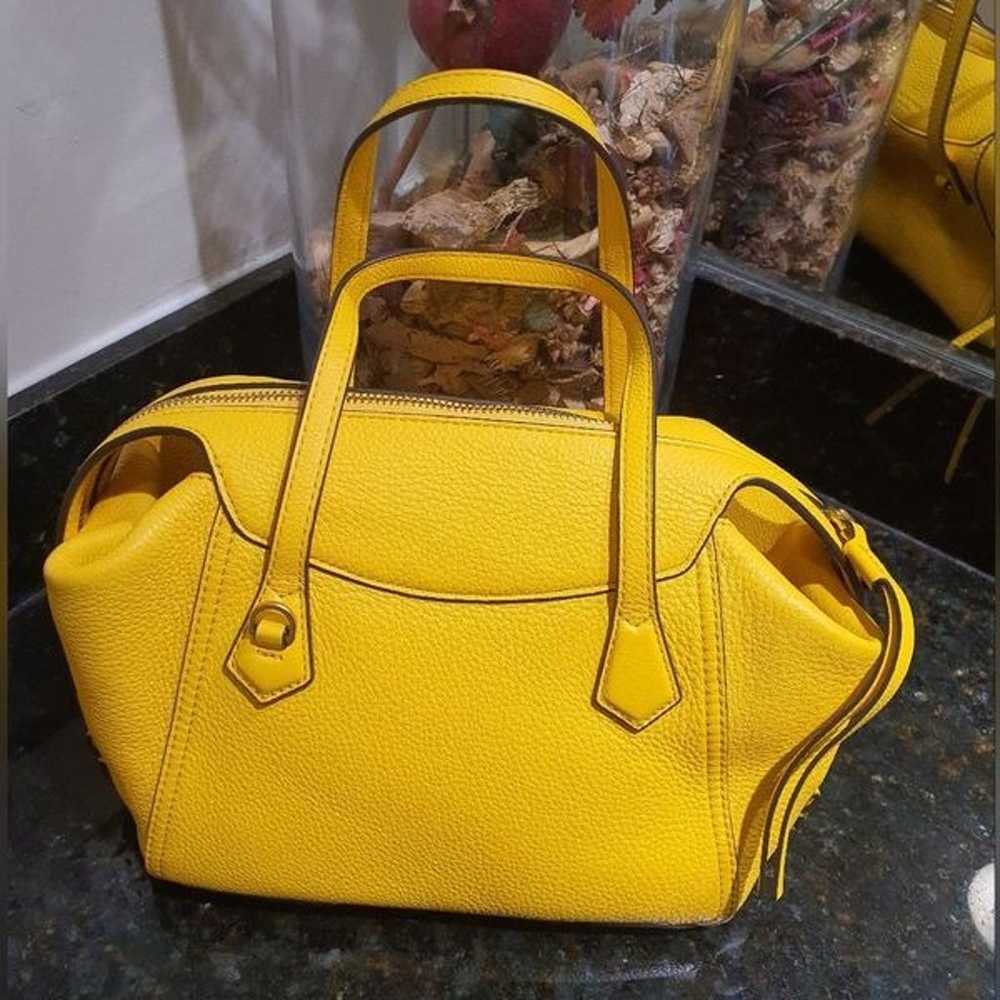 TORY BURCH Small Perry Satchel Bright Yellow Leat… - image 2