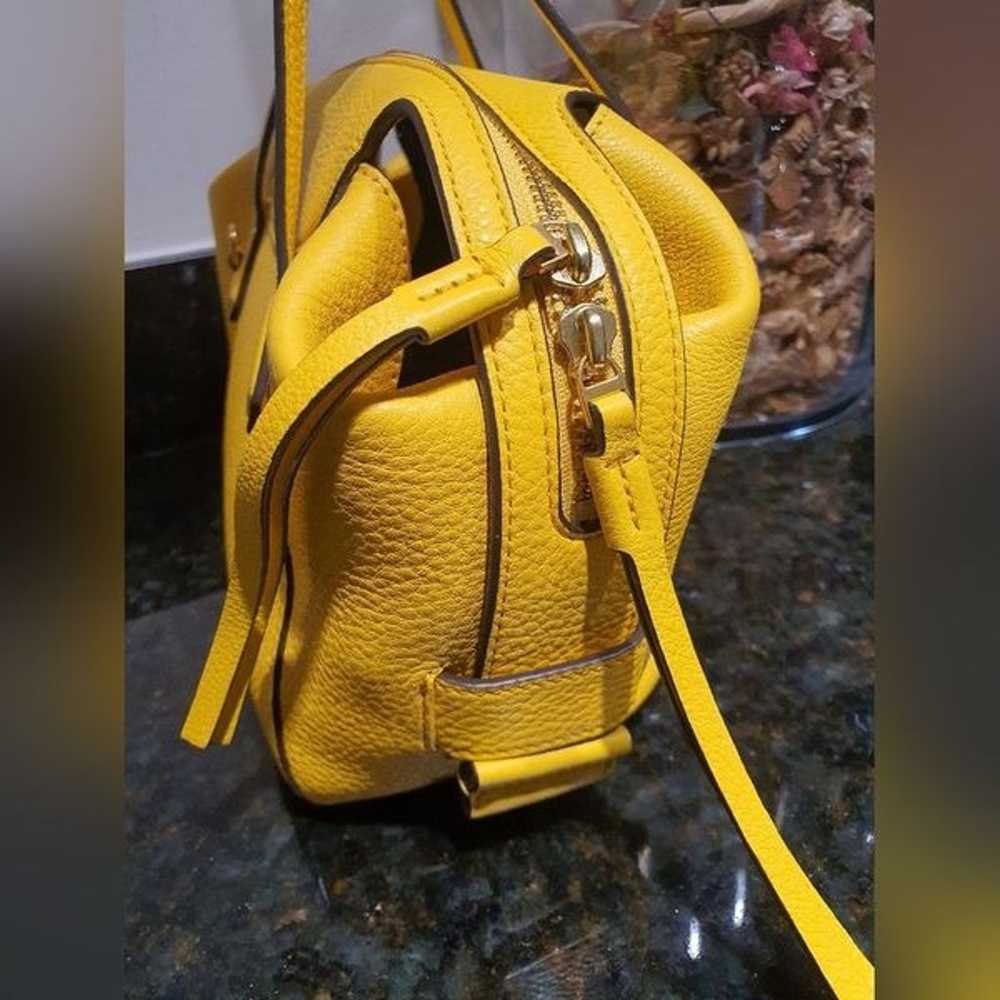 TORY BURCH Small Perry Satchel Bright Yellow Leat… - image 3