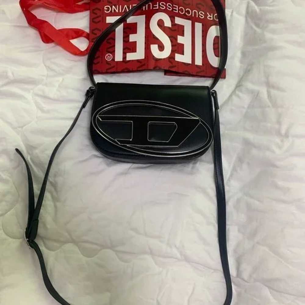 Diesel 1DR Shoulder Bag in Nappa Leather Black - image 10