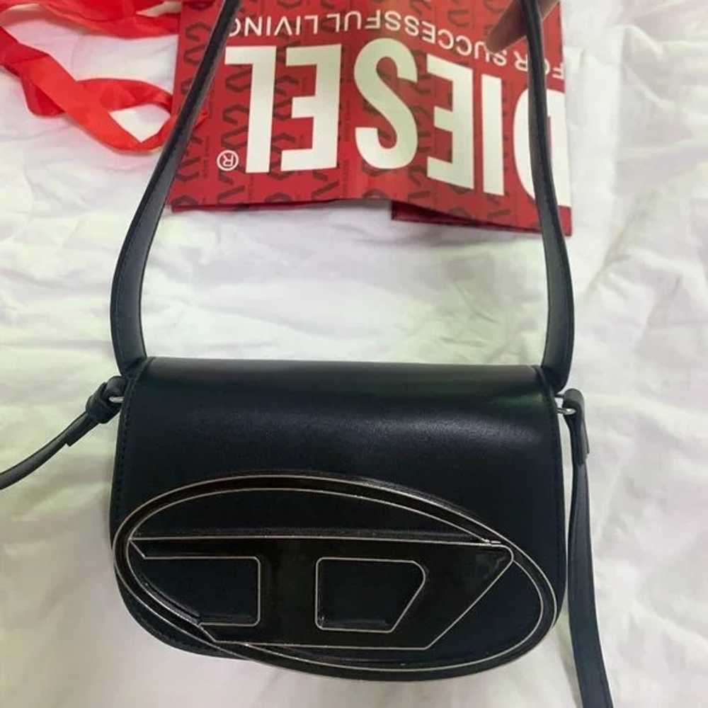 Diesel 1DR Shoulder Bag in Nappa Leather Black - image 1
