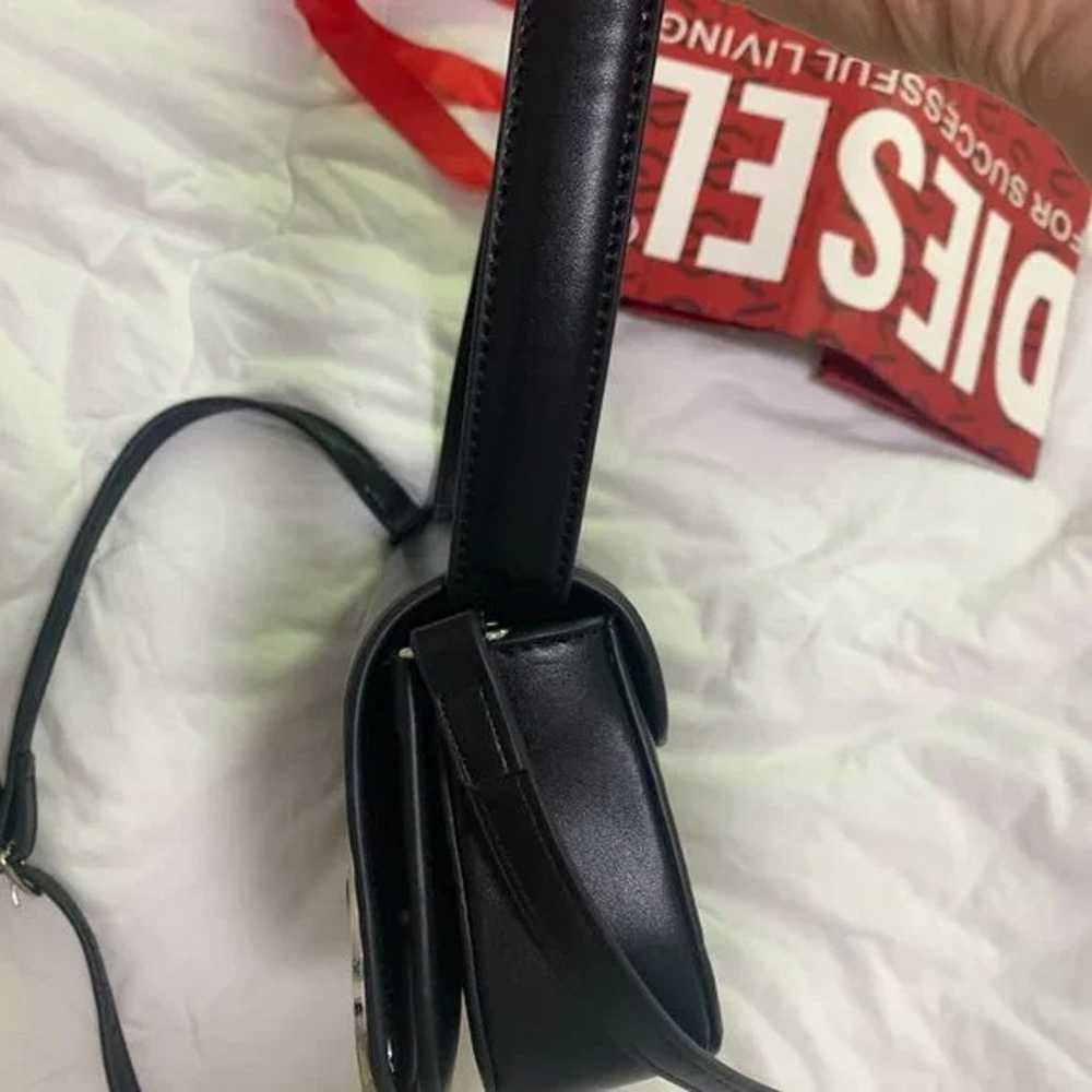 Diesel 1DR Shoulder Bag in Nappa Leather Black - image 8