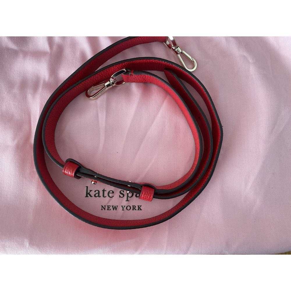 Kate Spade New York Knott Pebbled Red Leather Med… - image 9