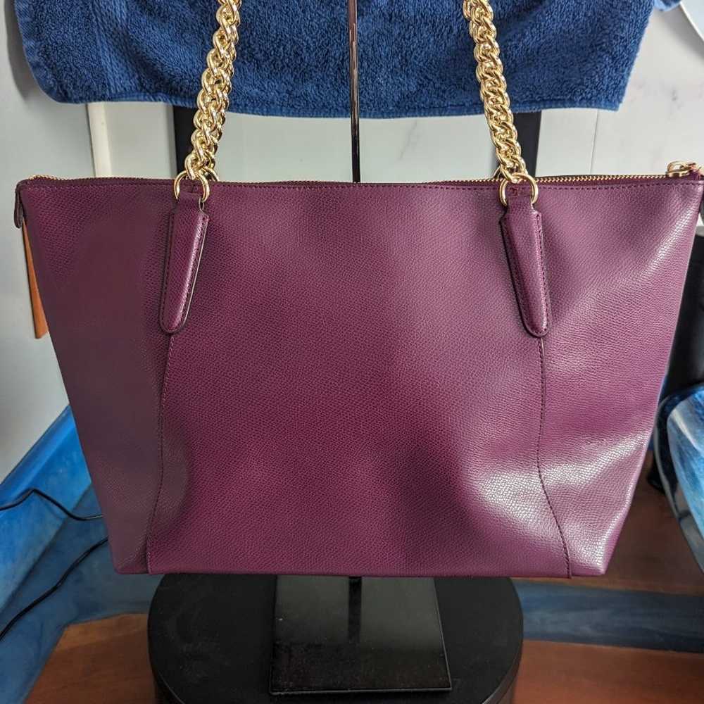 NWOT AVA TOTE IN CROSSGRAIN LEATHER (COACH F35808) - image 11