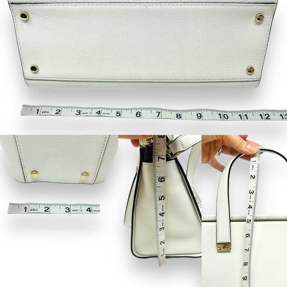 Kate Spade Pebbled Leather White Zippered Handbag… - image 11